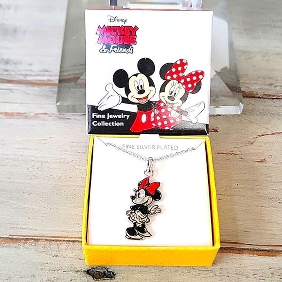 NIB DISNEY MINNIE MOUSE CHARM NECKLACE - Picture 1 of 5